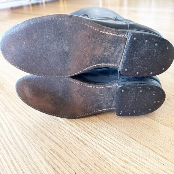 Equestrian Horse Riding Boots Black Leather Black Size 9? *Read - Picture 9 of 9